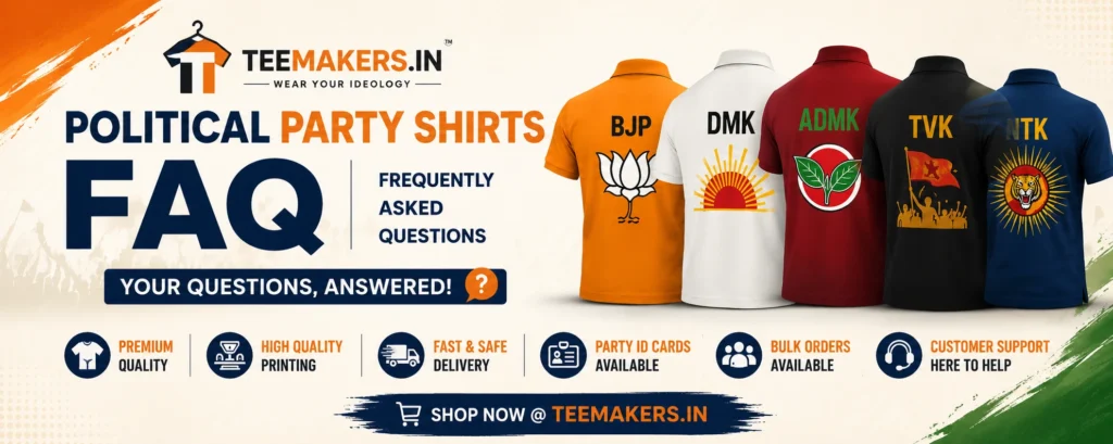 Political Party Shirts FAQ